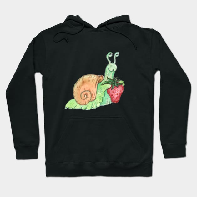 Strawberry Snail Hoodie by Shadowind